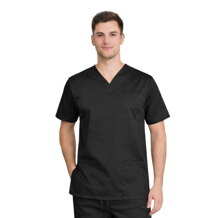 Bluza chirurgiczna męska czarna elastyczna roz. M – bluza chirurgiczna – odzież medyczna